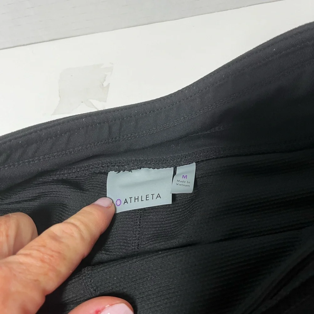 Athleta Black Reflective Relay Skort Running Skirt